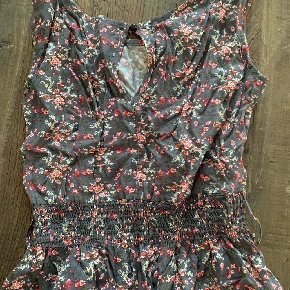 WOMENS Vintage Floral Dress XS S Summer Spring‎ - Picture 3 of 3